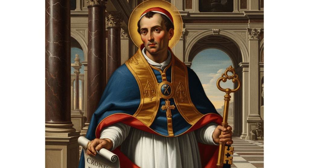 San Cornelio Papa, con llaves.