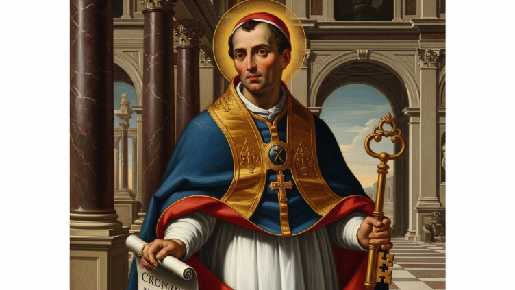 San Cornelio Papa, con llaves.
