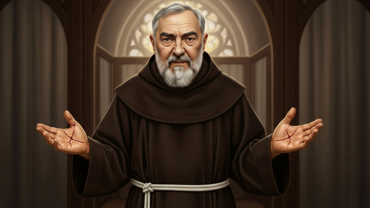 San PÃo de Pietrelcina, Padre PÃo, con estigmas.